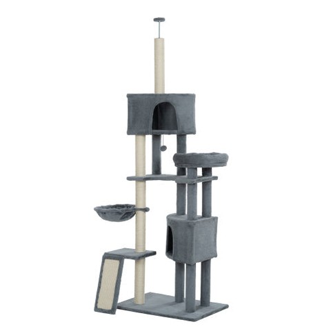 👉 Comment "Shop" order this item 👈

Cat Tree, 105-Inch Cat Tower for Indoor Cats US warehouse 👇
Specification Product Information Item Code:W1129107312 Product Type:General Item Product Name:Cat Tree, 105-Inch Cat Tower for Indoor Cats, Plush Multi-Level Cat Condo with 3 Perches, 2 Caves, Cozy Basket and Scratching Board, GRAY COLOR Place of Origin:China Main Color:Antique Gray Main Material:MDF Product Dimensions Assembled Length (in.):24.00 Assembled Width (in.):20.00 Assembled Height (in.):78.00 Weight (lbs.):46.20 Package Size Outer Package Images Length (in.):29.92 Width (in.):22.45 Height (in.):8.66 Weight (lbs.):49.60 Product Features 1. Gray super high can reach the roof, the height is adjustable 2. Two cat nests, four perches and a COZY basket 3. The maximum height is 2.68 meters, and the tall ceiling design can reach the suspended ceiling, which can make the cat climb higher and ensure safety. 3. The maximum height is 2.68 meters, and the tall ceiling design can reach the suspended ceiling, which can make the cat climb higher and ensure safety. 5. Equipped with safety rope + rivets, the product can be fixed on the wall. it is strong enough suitable for Medium cats and Big cats, Heavy cats or multiple cats. Description Feasures 1. Gray super high can reach the roof, the height is adjustable 2. Two cat nests, four perches and a COZY basket 3. The maximum height is 2.68 meters, and the tall ceiling design can reach the suspended ceiling, which can make the cat climb higher and ensure safety. 4. Environmental flannelette specification 220g/㎡, non-toxic and tasteless. 5. Equipped with safety rope + rivets, the product can be fixed on the wall. it is strong eno... https://zenithpets.com/products/cat-tree-105-inch-cat-tower-for-indoor-cats-us-warehouse