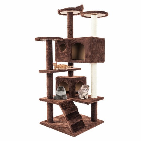 👉 Comment "Shop" order this item 👈

Cat Climbing Sisal Rope Tower 👇
Cat Tree with Stairs is a great choice for your kitty! It provides plenty of space for your cat to climb and explore, with two houses and multiple platforms to rest, and s set of stairs leading to the top-level perch. The sisal-covered posts and sturdy construction provide safety and durability for your cat's playtime. Plus, it looks great in any home and is easy to assemble. I'm sure your cat will love it! Features: - Large soft and cozy house that is suitable for multiple cats. - Sturdy and safe structure - Multiple scratching posts made from strong sisal rope. - Great entertainment space Specifications: Color: Beige, Brown Dimensions: L 20.08" x W 20.08" x H 51.97" Size: 52" Material: Flakeboard, Sisal Rope, Soft Plush Weight:15300g Base Board Dimensions: L 20.08" x W 20.08" Cave Dimensions: L 18.5" x W 10.5" x H 10 " Perch Diamter: 11" Ladder Dimensions: L12" x W 9" Package Includes: 1 x Cat Climb Trees Cat Toys1 x Package of Screws1 x Installation Instruction https://zenithpets.com/products/cat-climbing-sisal-rope-tower